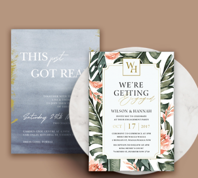 test papermint custom wedding invitation and stationery design