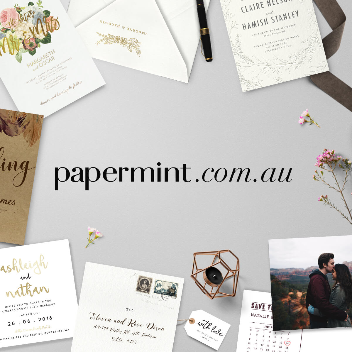 Papermint: Online wedding stationery & custom design.